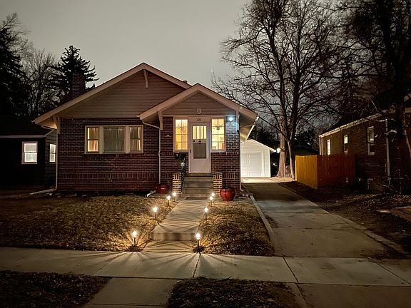 Front of house in the evening