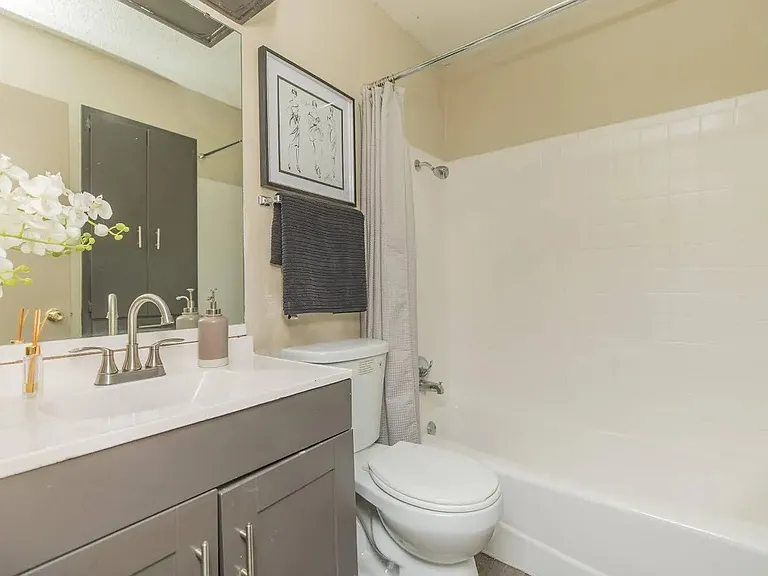 Step into elegance at The Riley, where modern design meets comfort. This stylish bathroom features sleek fixtures and a spacious layout, perfect for relaxation. Experience upscale living todayschedule your tour now!