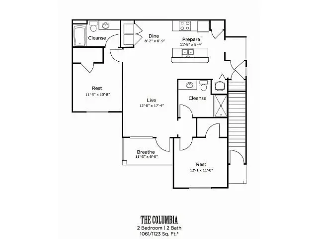 Floor plan The Columbia