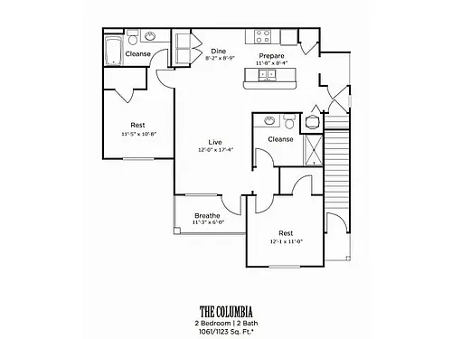 Floor plan The Columbia