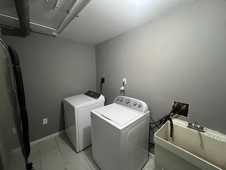 Basement Washer and Dryer Room
