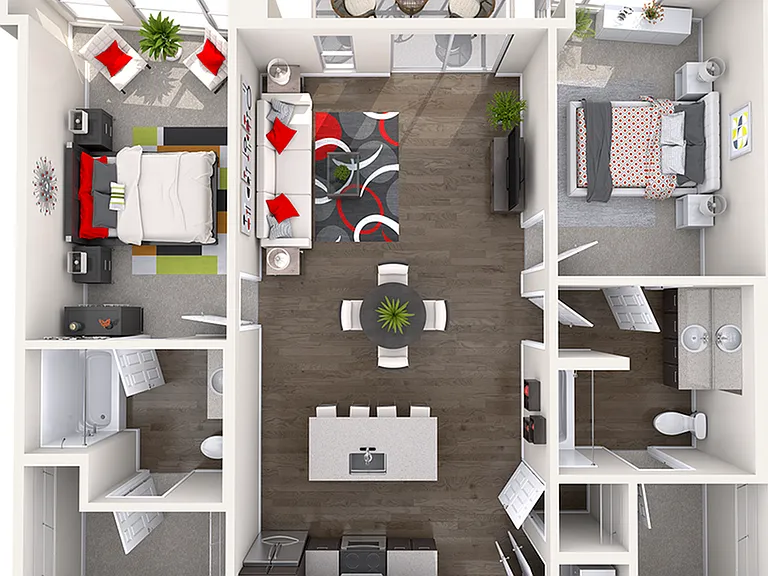 C2 - 2 Bed/2 Bath C2 - 2 Bed/2 Bath