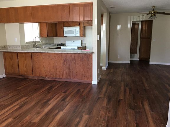 living and dining areas