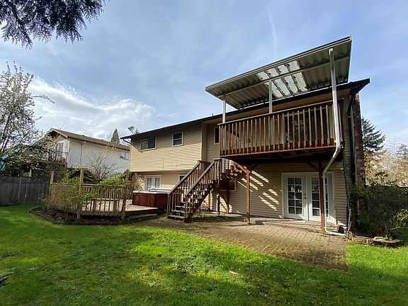 Backyard, hot tub not included