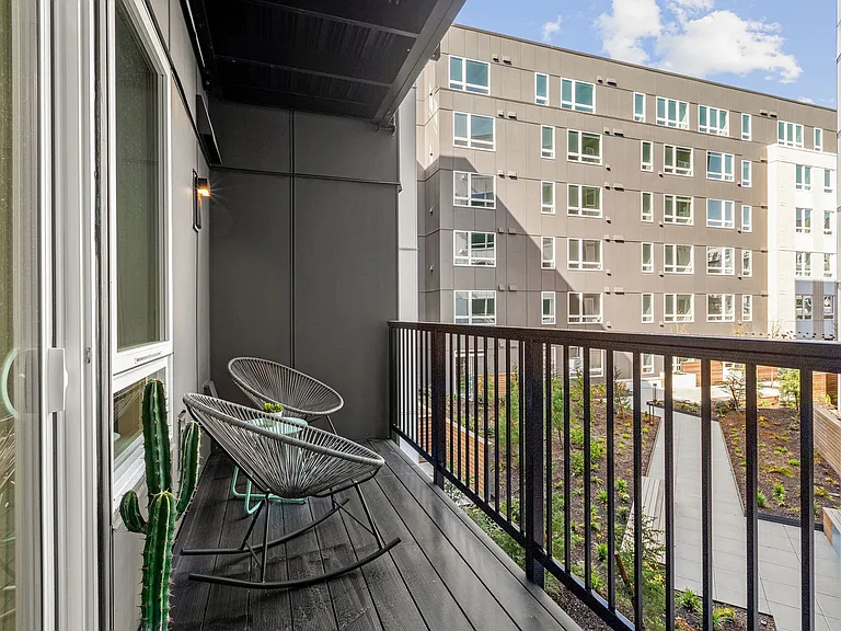 Private balconies and patios*
