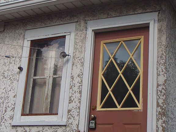Back door of home to mudroom