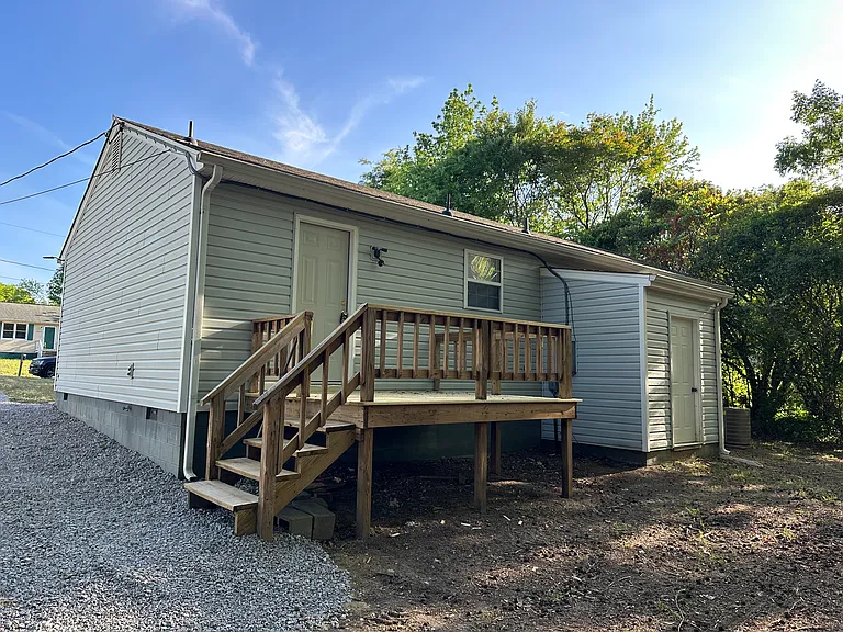 Back of house and deck