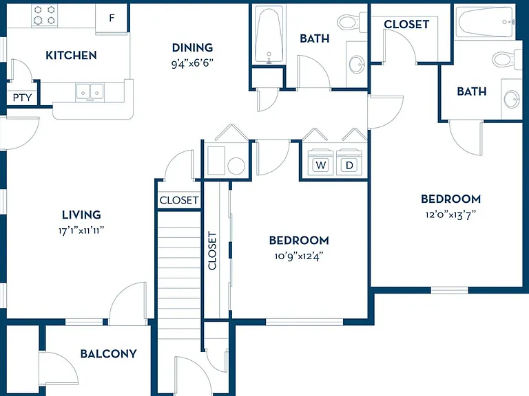2 Bedroom | 2 Bath | 1020 SF 2 Bedroom | 2 Bath | 1020 SF