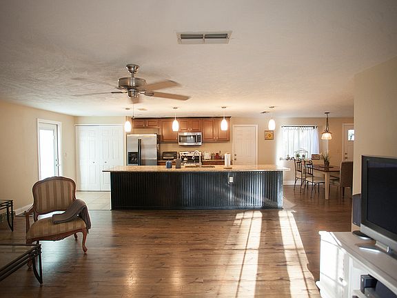 Open floor concept.