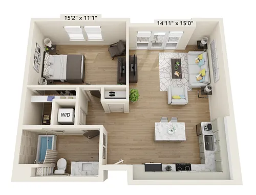 Floor plan A1B