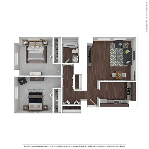 Floor plan 2x1B