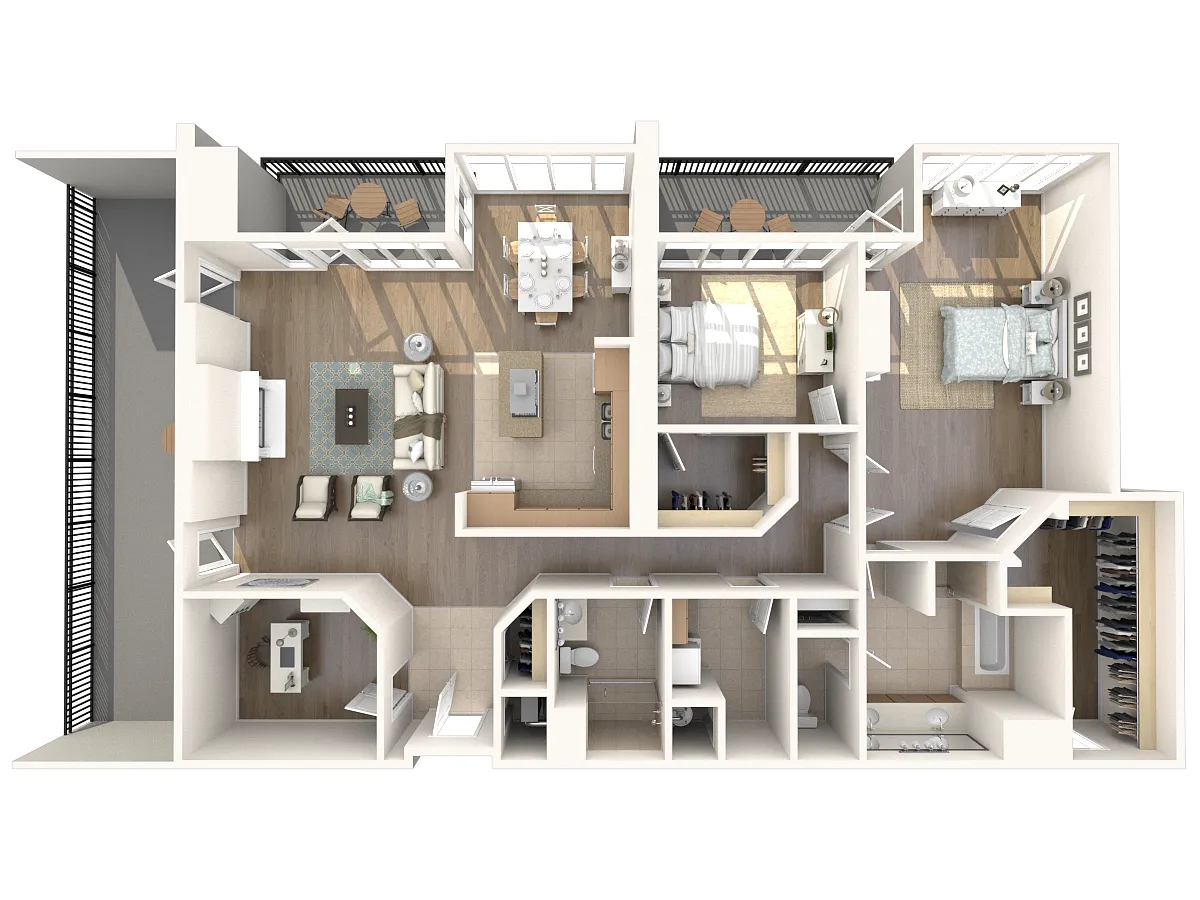 Floor plan Beverly Hills - Penthouse