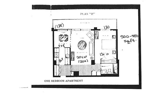 Floor plan 1 Bedroom