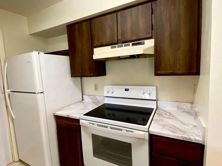 new cabinet and new appliances