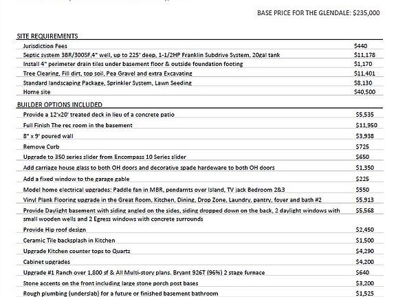 pricing sheet *Updated 12/27/19*