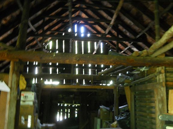 Inside of barn