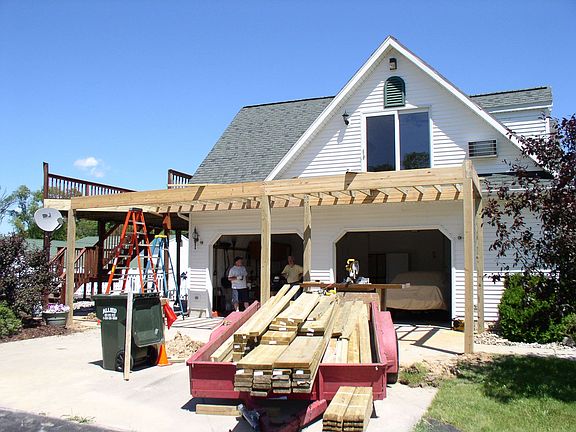 Garage and Master Bed Deck