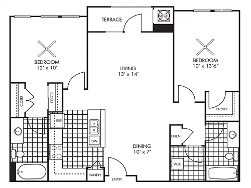 Floor plan 2B-B