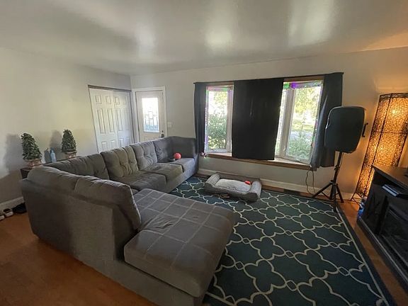 Family Room with Hardwood Floors