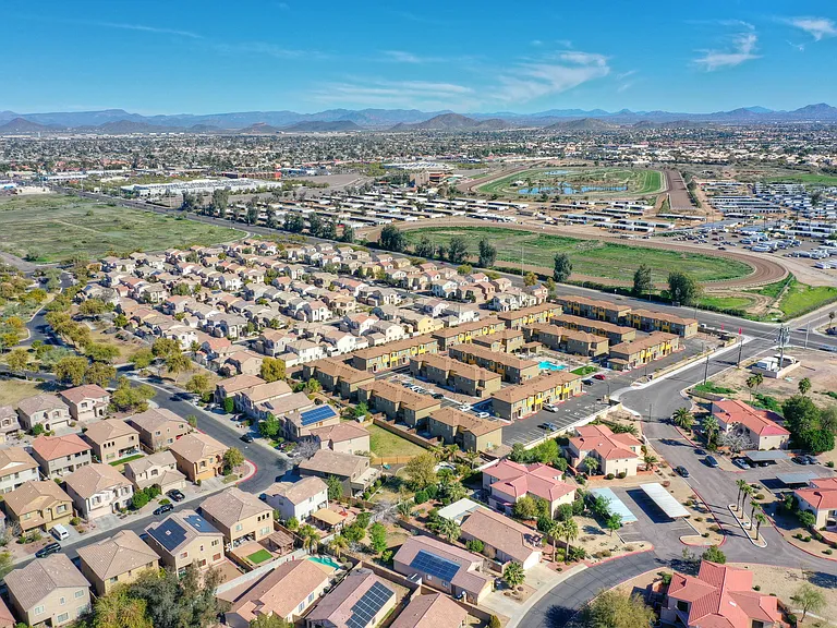 Aerial View Of San Vicente Townhomes