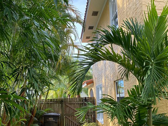 West side of the home