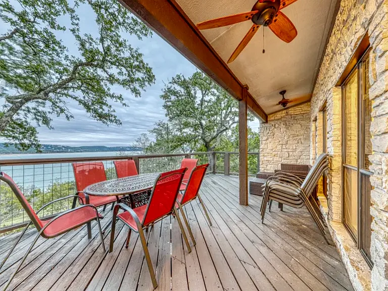 Deck with beautiful Lake Views