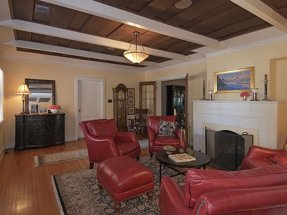 Living room with fireplace