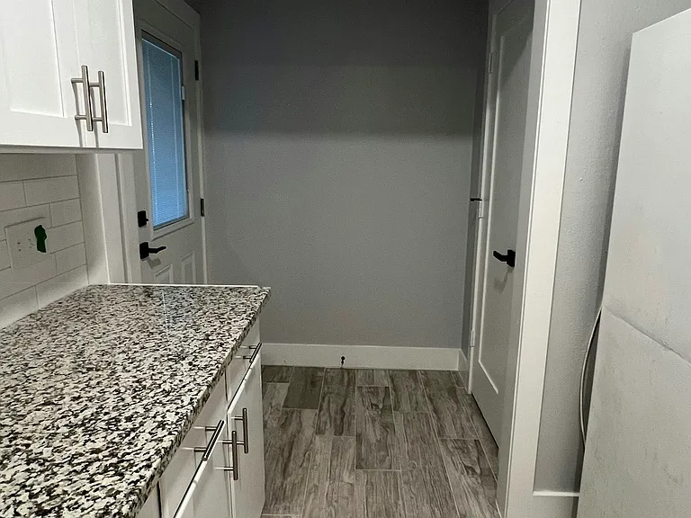 Back door and 2nd pantry
