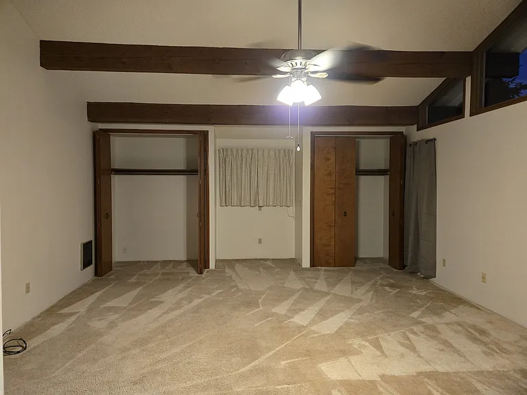 Primary Bedroom with two closets