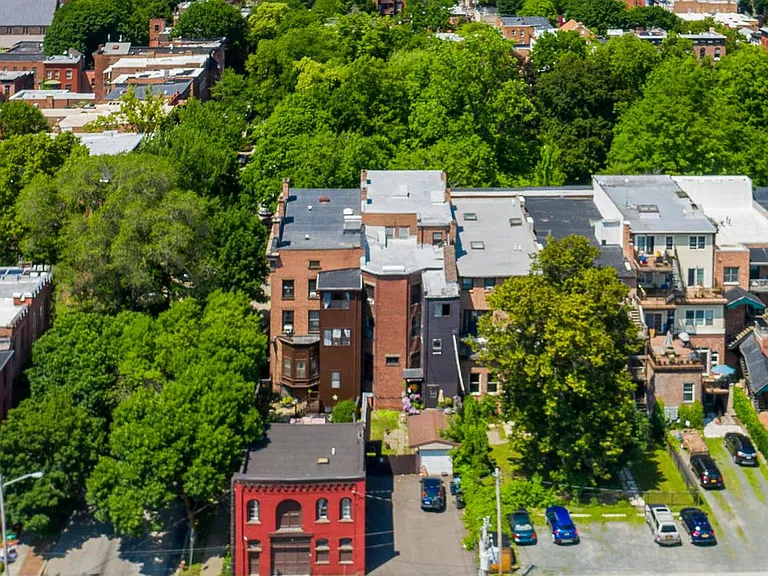Aerial view of property
