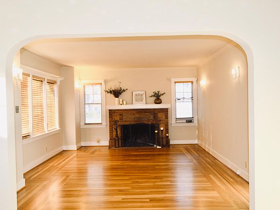 Living room with hardwood floors.