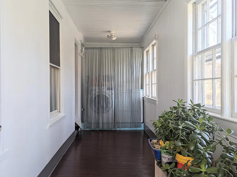 Hallway with laundry area