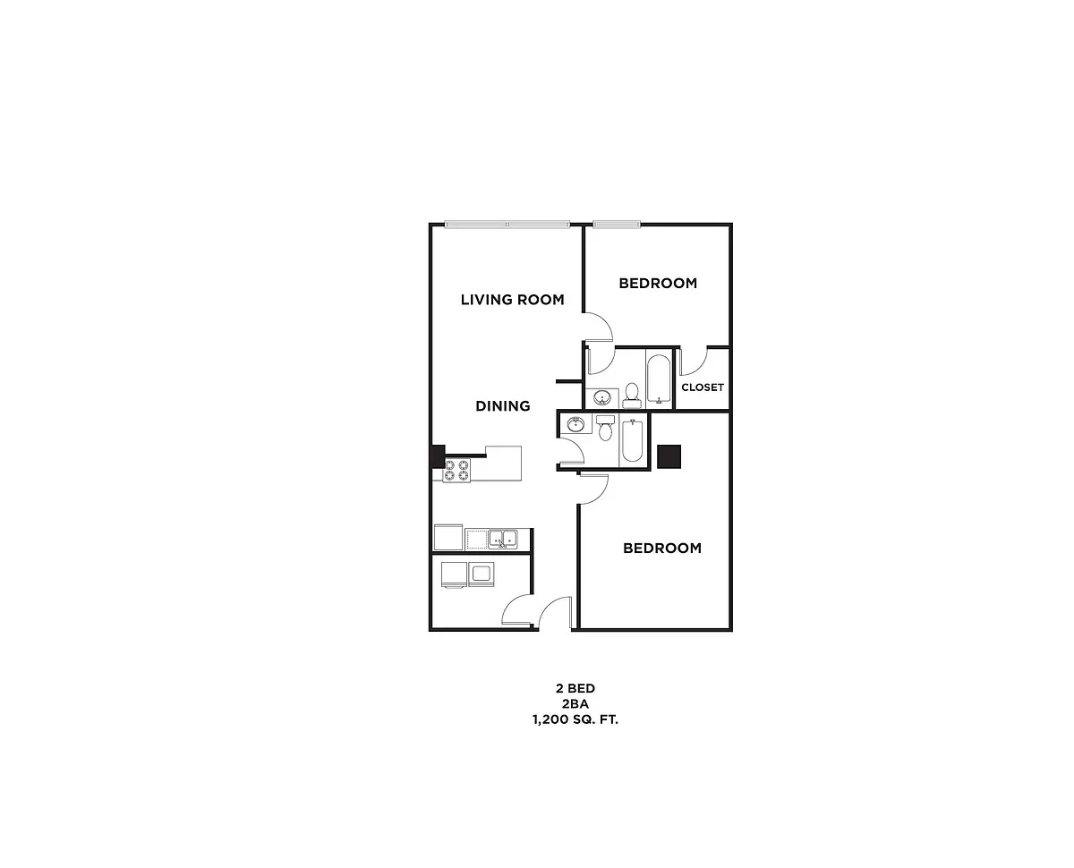 Floor plan 2BA
