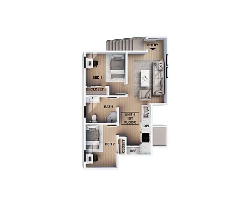 Floor plan 2 Bedroom