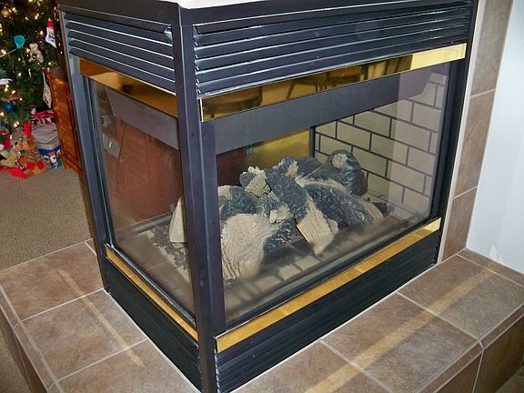 3 side fireplace