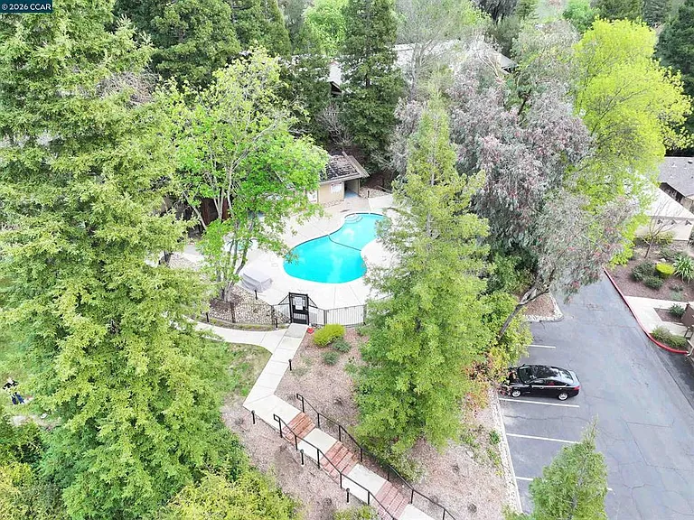 Aerial View of Pool and Spa