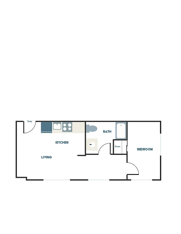 Floor plan 1X1 - C19