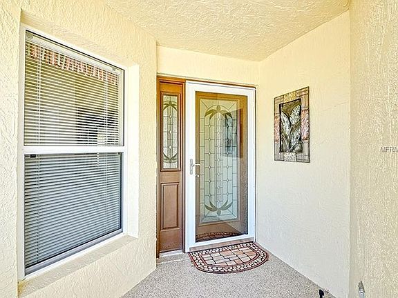 Leaded glass entry way