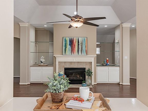 Looking into the living room from your spacious kitchen