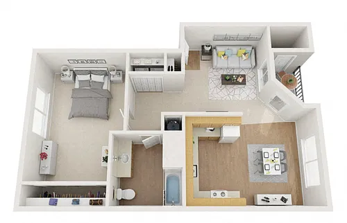 Floor plan 1X1