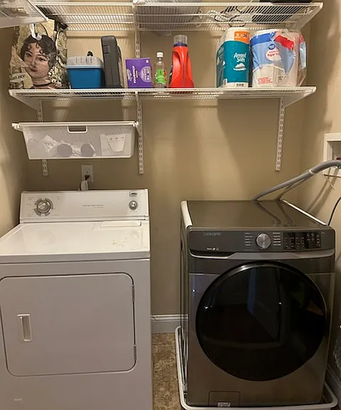 in-unit laundry room