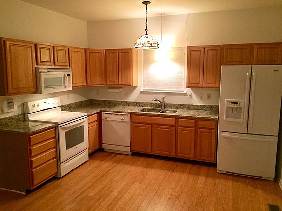 Kitchen with new granite countertops