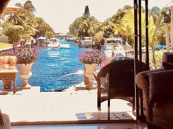 View..Dock with boat slip