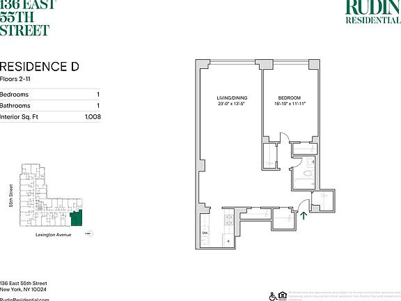 2nd image of 136 E 55th St APT 9D