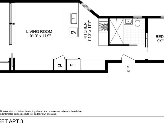 2nd image of 98 Suffolk St APT 3D
