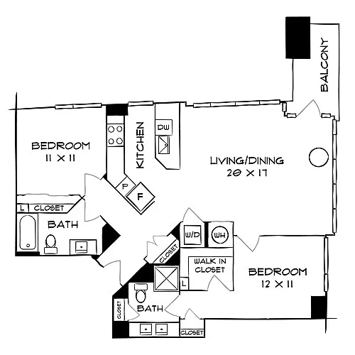 Floor plan Design 2B20