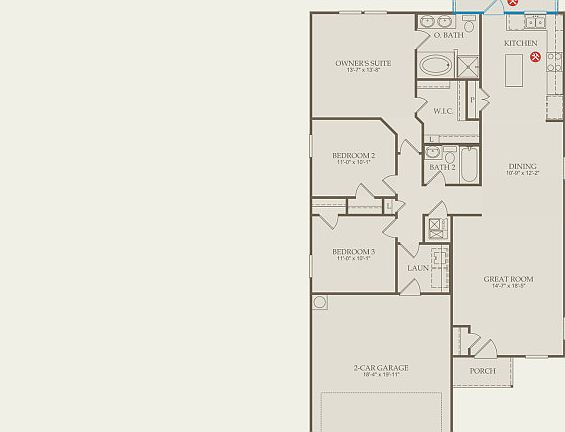Becket Floor Plan, Quick Move-in Home, Floor 1