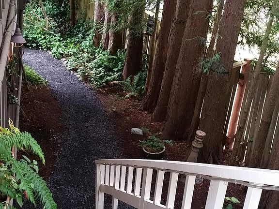 View of outside stairs to Carriage House