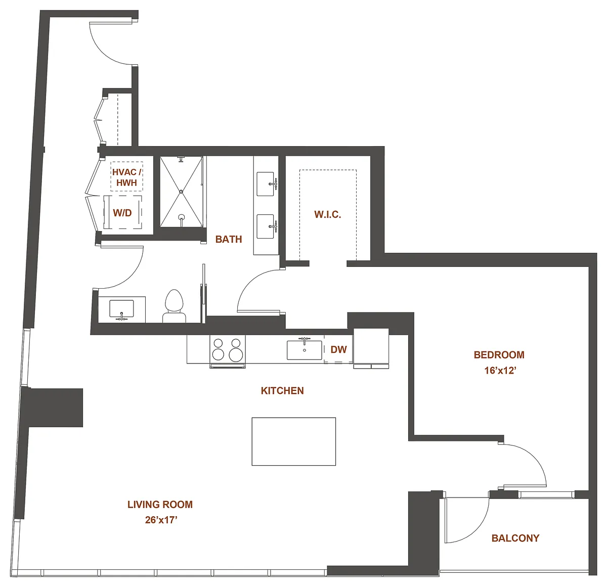 Floor plan 1-H