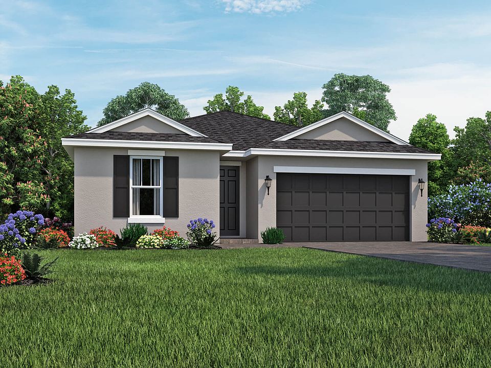 Family-friendly home offers grand foyer passing owner's entry and flex room.